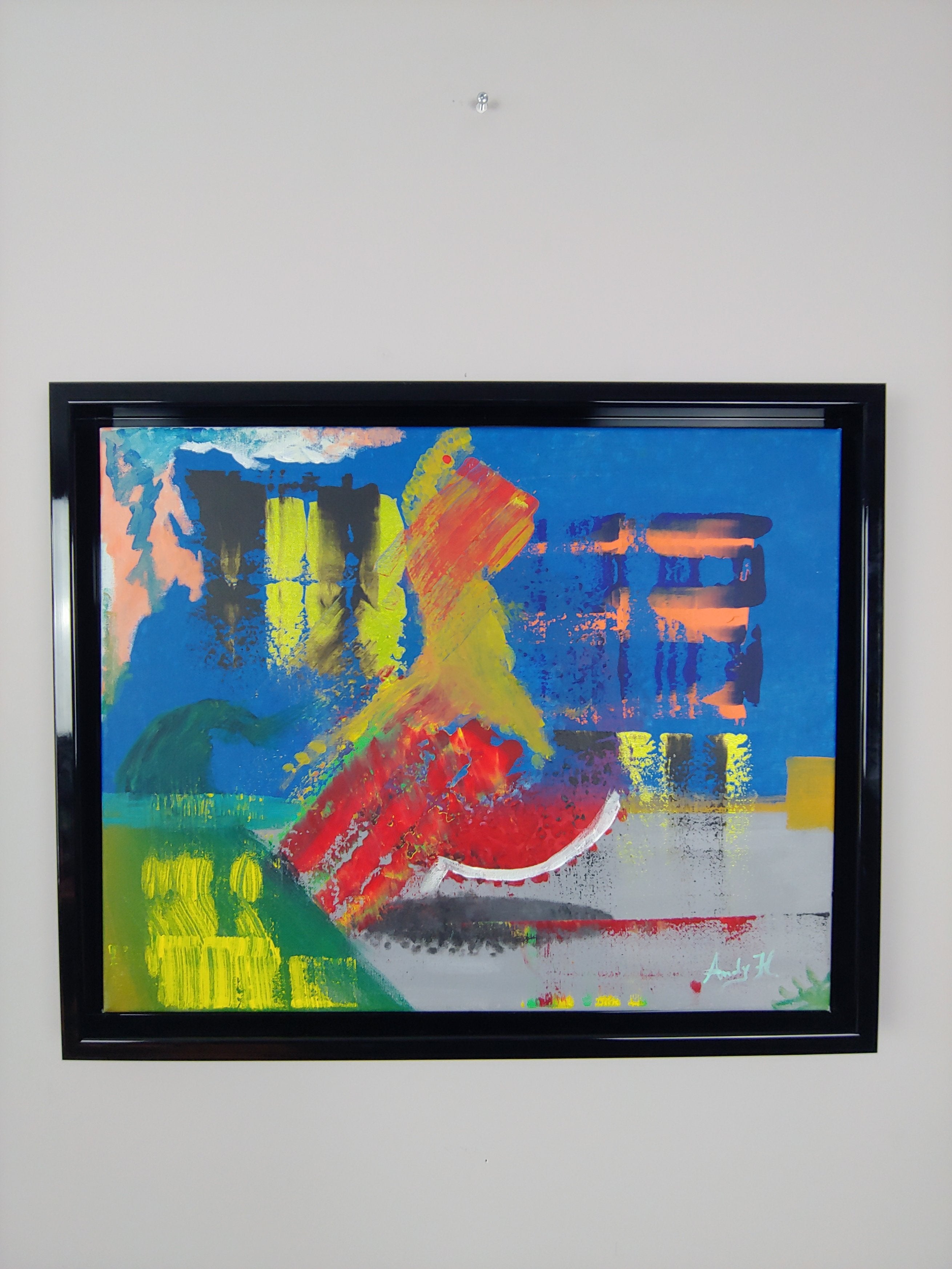 Original Canvas Painting / LET'S DO IT / SNEAKERHEAD