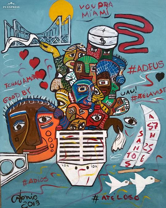 SOCIAL THOUGHTS / PENSAMENTOS SOCIAIS / Original Canvas Painting