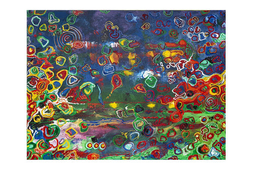 HOLI an abstract by Andy Habib based on the Hindu festival celebrating life.