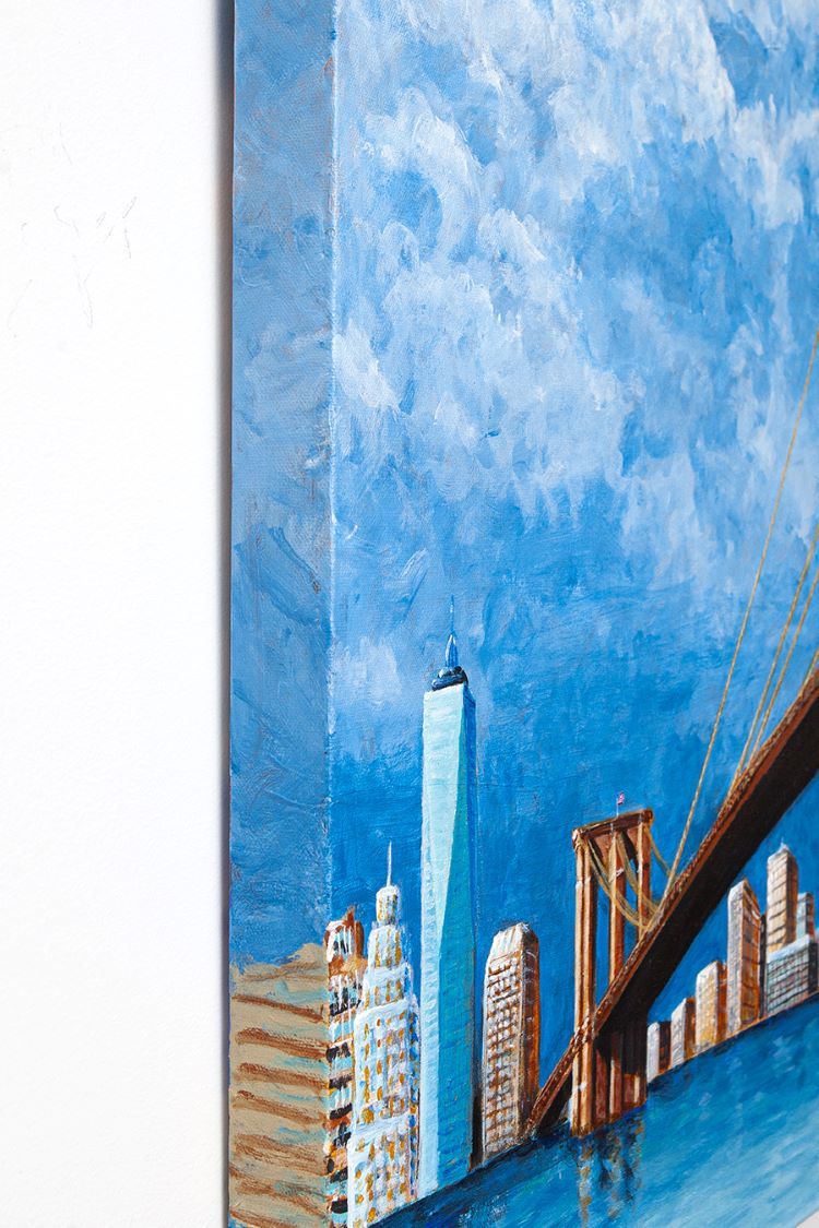 Original painting / BROOKLYN BRIDGE - NEW YORK