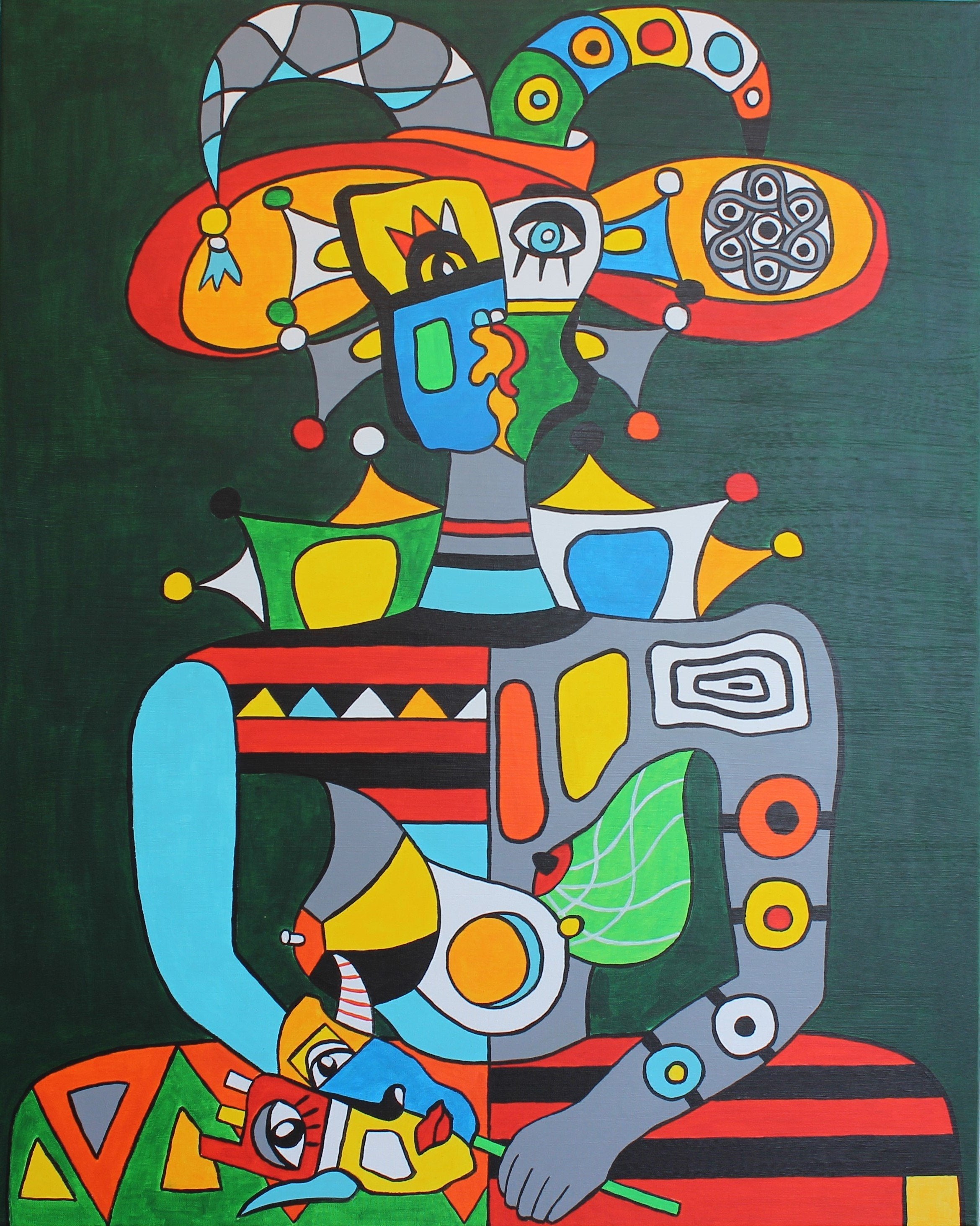 Original canvas painting / GIRL FROM VENICE 2