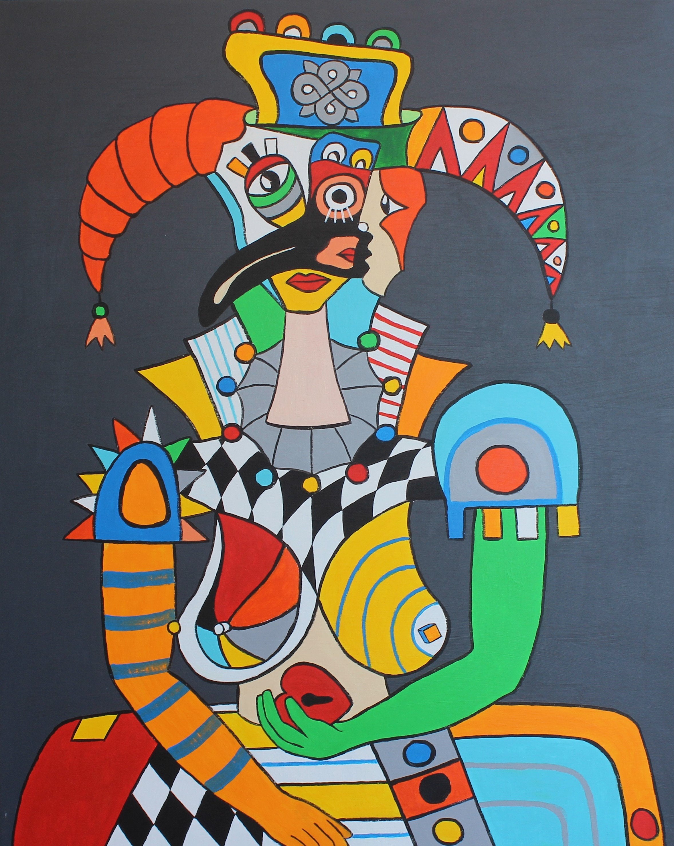 Original canvas painting / GIRL FROM VENICE 1