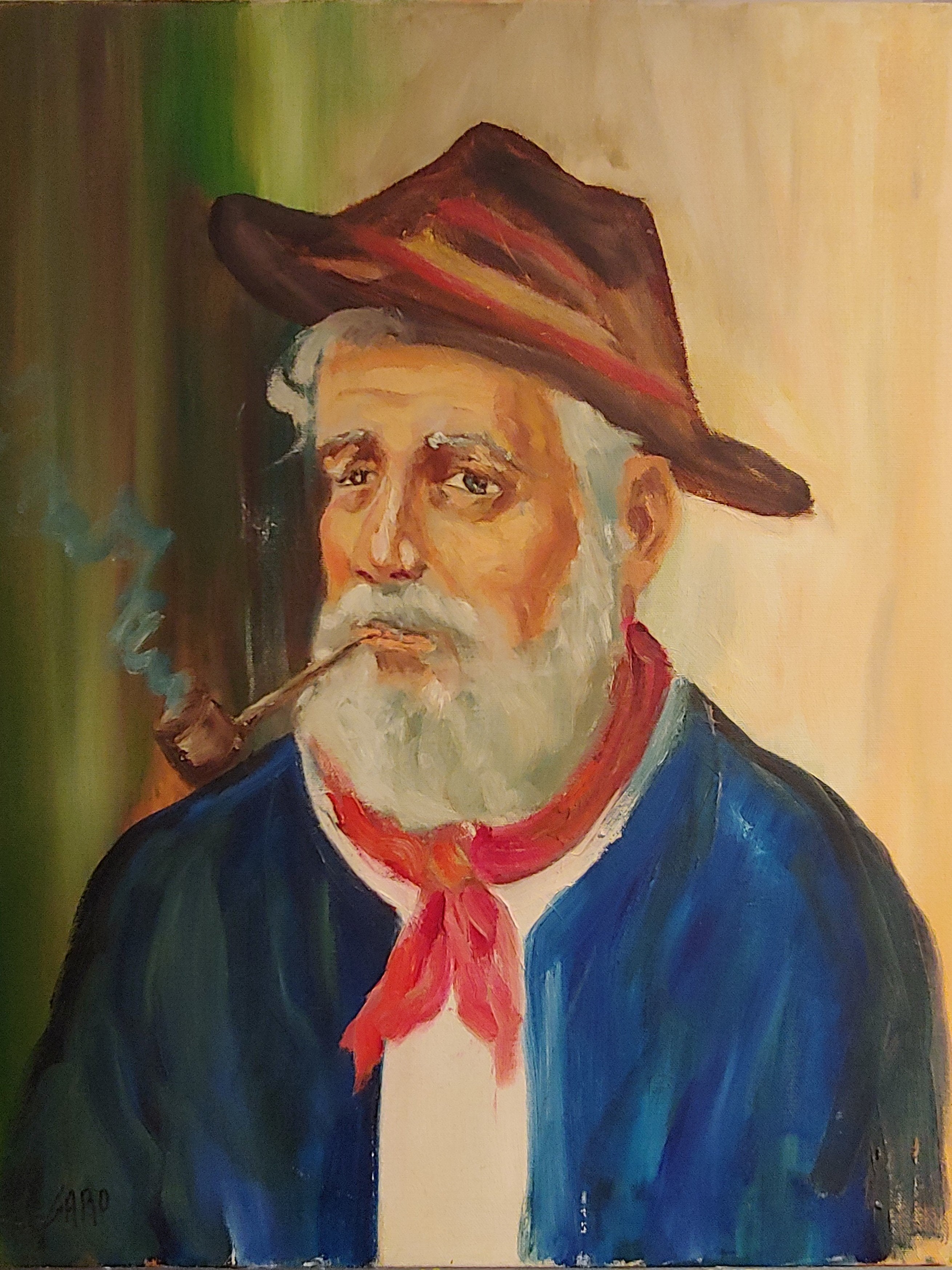 Original Canvas Painting / THE FISHERMAN