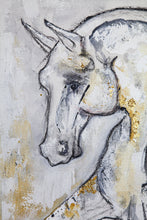 Load image into Gallery viewer, I have always been fascinated and passionate about horses. Painting these animals simply came naturally. Living on a farm surrounded by them I delved into their form. I want to show their majesty and magnificent while emphasizing their soft kindness and v