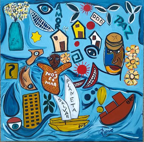 Original Canvas Painting /PARA ONDE VAMOS / WHERE ARE WE GOING