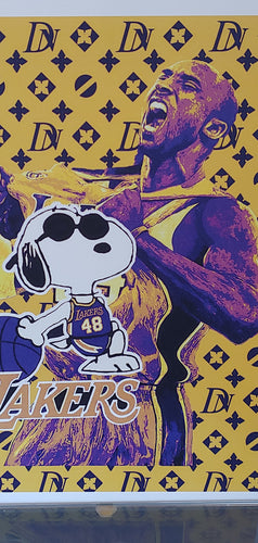 SNOOPY & KOBE BRYANT Pop Art