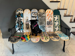 SKATEBOARD BENCH INSTALLATION ART