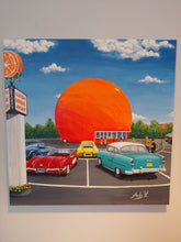 Load image into Gallery viewer, MONTREAL&#39;S ORANGE JULEP / Original Canvas Painting - By Andy Habib