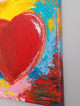 Load image into Gallery viewer, I HEART YOU / Original canvas painting - By Andy Habib