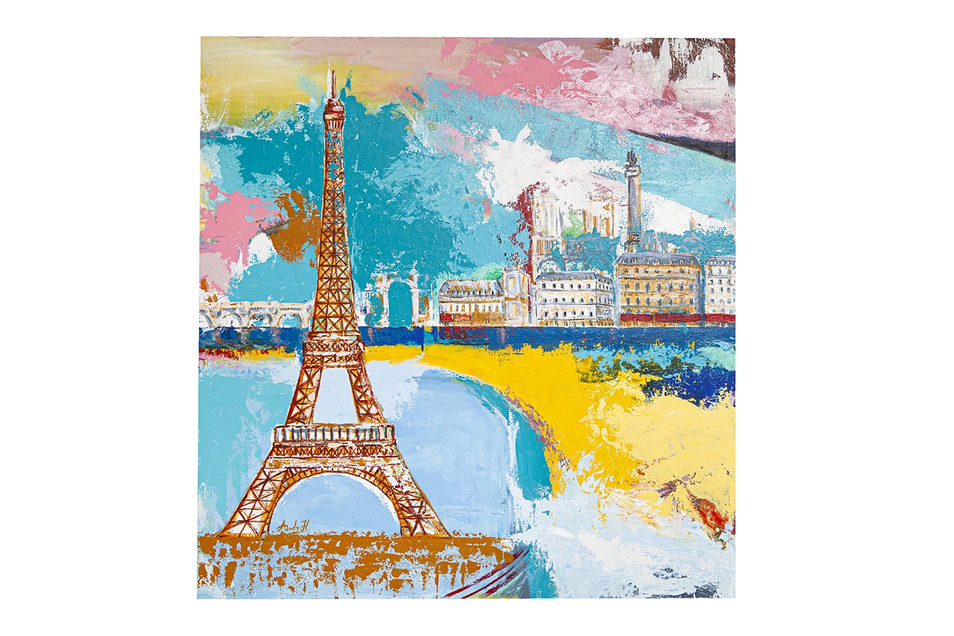 PARIS ABSTRACT / Original Canvas Painting