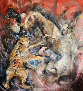 Transcendence Oil on Canvas- Mose Salihou - 5ft x 4ft